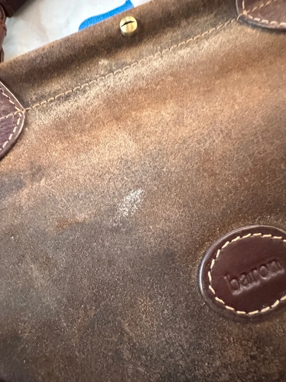 Baron vintage Classic Brown Leather Messenger Bag for Men